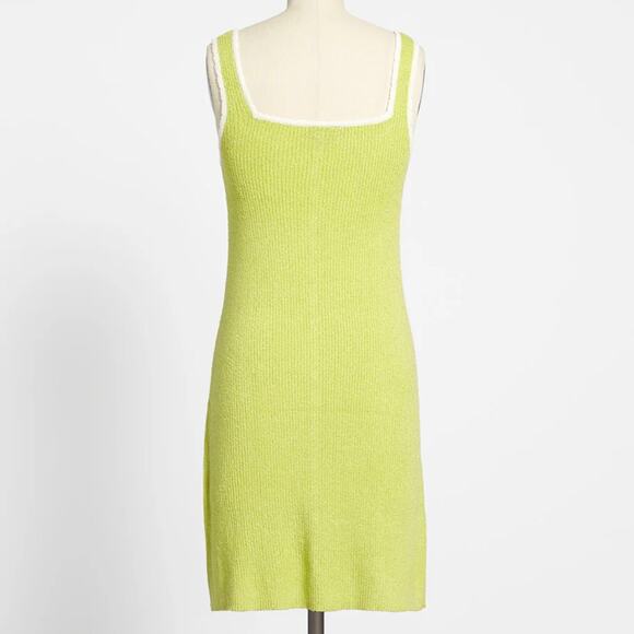 Mod Cloth Women's Matcha do About Nothing Sweater Dress Large Lime Green - Picture 8 of 15